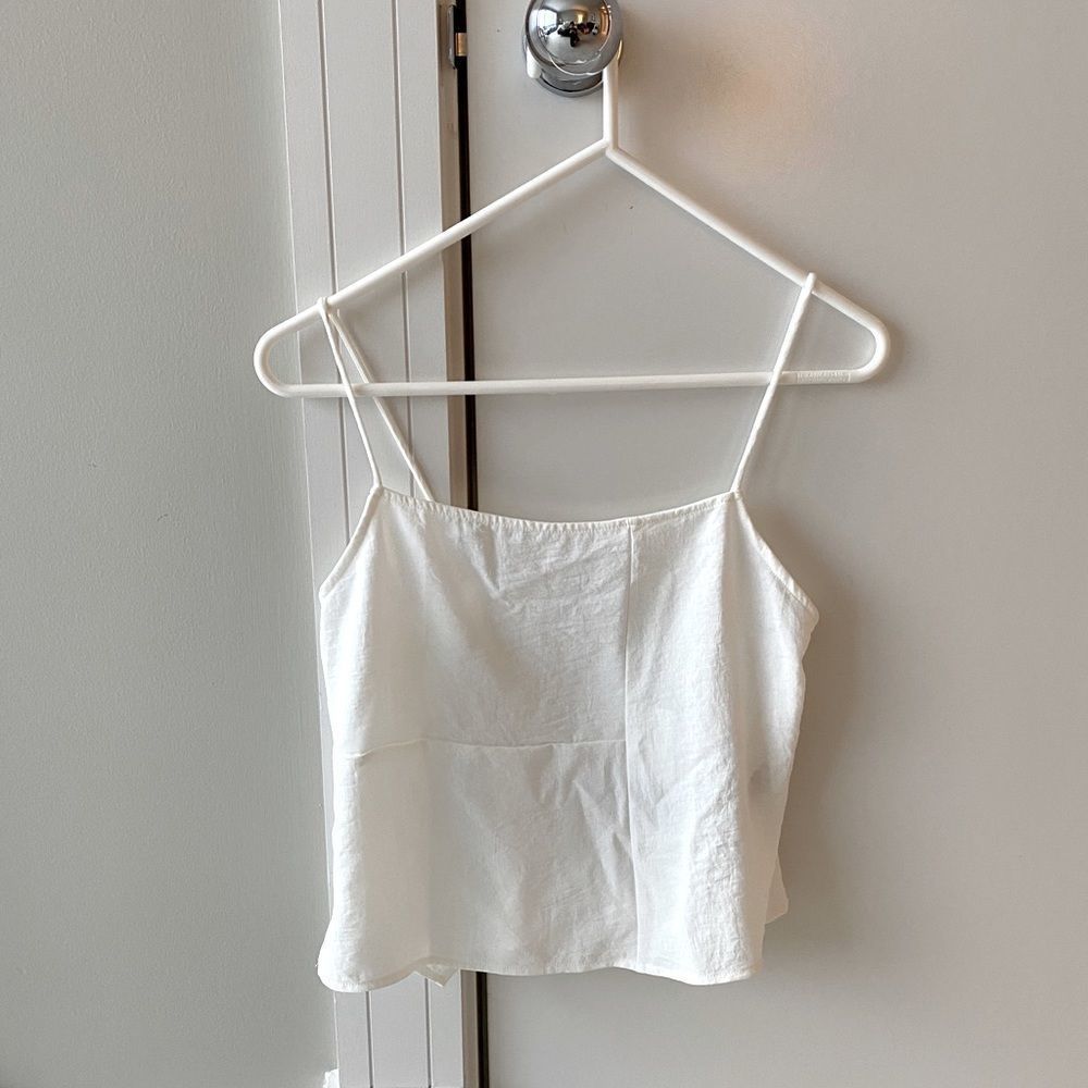Zara White Tank Top
